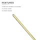 DTGN 3mm x 0.75mm x 300mm(ADxWand TxL) Messing Rohr - 4Pack - Gut für Maschine Ausrüstung Basteln Dekorativ Rahmen - Rund Metall Schläuche