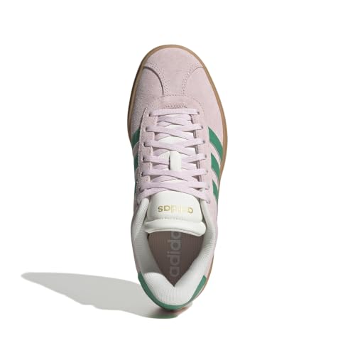 Image of adidas Womens Vl Court Bold Lace Up Sneakers Shoes Casual - Pink