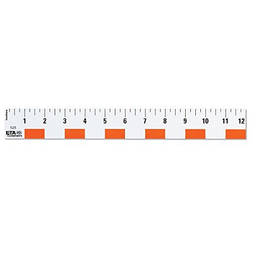 hand2mind 12 inch Flexible Safe-T Plastic Beginner Rulers, Set of 12 - Thumbnail 2