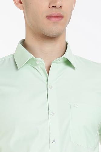 Image of Men's Solid Formal Shirt | Premium Cotton Rich Full Sleeves Shirt | Comfort Fit Office Wear Shirt with Single Chest Pocket | Stylish Casual & Formal Shirt for Men