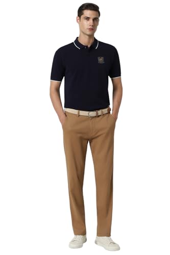 Image of Peter England Men's Cotton Blend Regular Fit T-Shirt