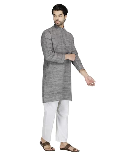 Image of Men's Khadie Cotton Relaxed Straight Kurta
