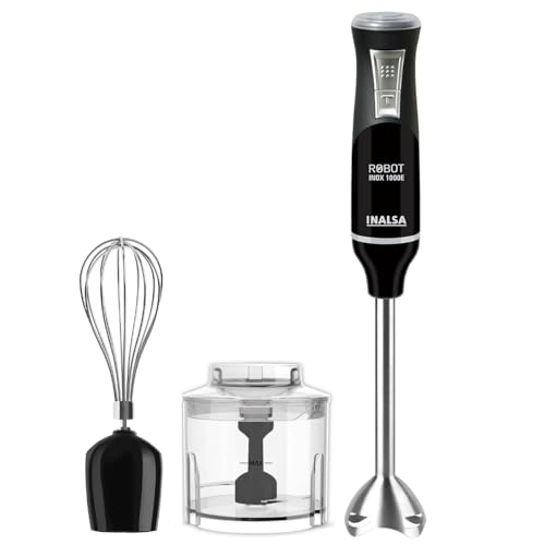 Inalsa Robot Inox 1000, 1000 Watt Hand Blender with 600 ml Multipurpose Jar Inalsa Robot Inox 1000, 1000 Watt Hand Blender with 600 ml Multipurpose Jar