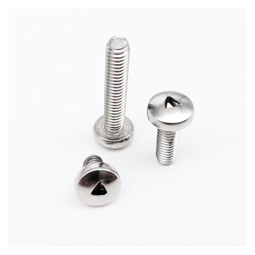 10 pz M2 M3 M4 A2-70 in Acciaio Inox 304 Triangolo Presa Intaglio Rotondo Pan Piatto Svasato Testa di Sicurezza Antifurto Vite Bullone(Countersunk Head,M2x5mm)