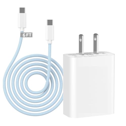 Image of iPhone 17 16 15 Charger Fast Charging 40W,[Apple MFi Certified] 1Pack USBC Wall Charger Block with 6FT USB to USB C Cable USB-C Fast Charger for iPhone 17 (CBlue)