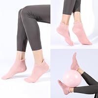 loudashuaiqi Yoga Accessories Pilates Socks Non Slip Barre Socks for Women (Grey/Black/Pink) — image 5