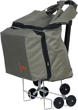 VALLEY Model Quiet 6-Wheeled, Multi-Functional, Stair-Rising Foldable Telescopic Sleeve Travel and Shopping Bag-Green