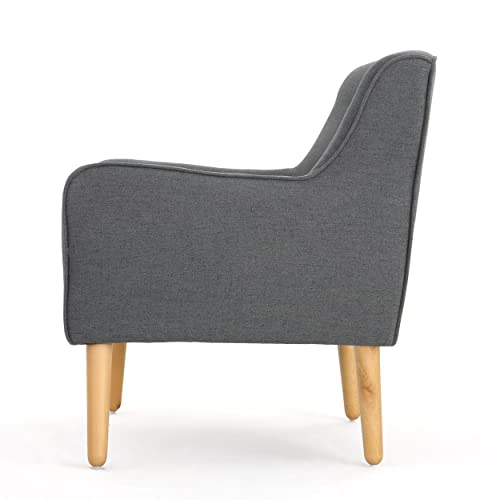 Christopher Knight Home Felicity Mid-Century Fabric Arm Chair, Charcoal #TOP7
