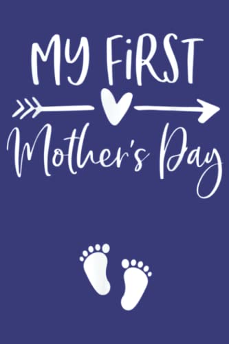 My First Mothers Day Pregnancy Announcement Mom to Be: Heart Journal Notebook 6x9 inch 100pages