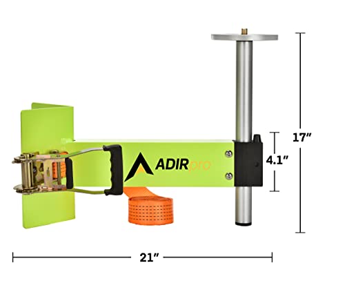 Adir Column Clamp Mount Theodolite Laser Total Station - Heavy Duty Structural Aluminum with Stainless Steel Hardware Clamp - Support Heavy Instruments with 5/8-11\" Threads, Up To 2,200Lbs Load