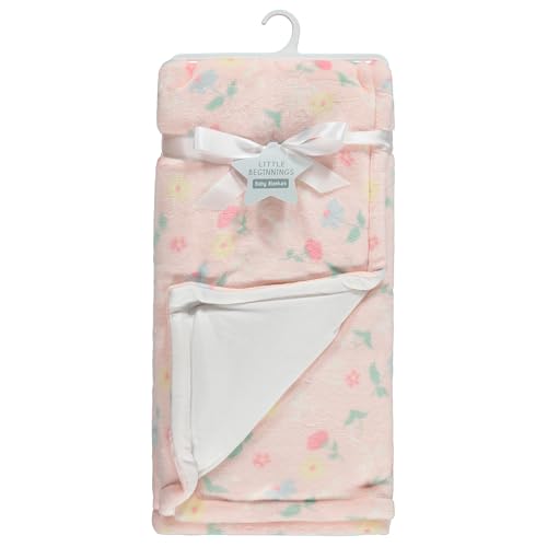 Image of 2-Ply Infant Blanket - Soft Fleece with Polyfill for Extra Fluffiness - Cozy and Warm Baby Blanket for Boys and Girls, 30x40 Inches - Dinosaur, Butterfly, Alphabet, Elephant, Bear Prints