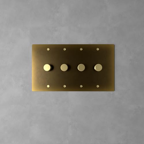 Ozarke Dimmer Switch - LED Light Control Wall Mount w/Knob Dimming Module & Faceplate