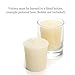 Bluecorn Beeswax Votive Candles, 100% Pure Natural Bees Wax, Ivory White Votives, Clean Burning & Long Lasting (12+ Hours), Fragrance Free, Home Decor & Wedding Decorations, American Made, 4 Pack