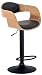 Produktbild CLP Barhocker Kingston B Mit Hochwertiger Polsterung I Höhenverstellbarer Barstuhl Mit Robustem Metallgestell, Farbe:Natura/schwarz, Material:Kunstleder