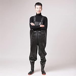 Unisex Lichtgewicht PVC-Vislaarzen, Steltlopers, ZWART, Steltlopers, Duikpaklaars, Hoge Kwaliteit Borstwaadpakken Met Hoge Taille Met Laars Voor Mannen En Vrouwen