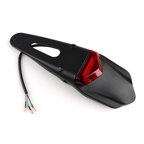 Image of Rear Mudguard LED Brake Tail Light Turn Signals Running Lamps License Plate Light With 3 Wires for Custom Off-road Cross Dirt Bike Enduro Yamaha Suzuki Kawasaki Honda CRF