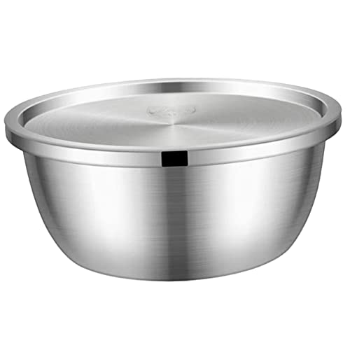 PHENOFICE Tazón De Acero Inoxidable Para Ensaladas Sopa Cocina Fácil De Limpiar Tamaño Adaptable