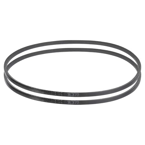 uxcell 2 Pcs 3L370 Classic Wrapped Rubber V-Belt, 37"(940mm) Outside Circumference, 3L Profile V Belt 3/8" Width 7/32" Height