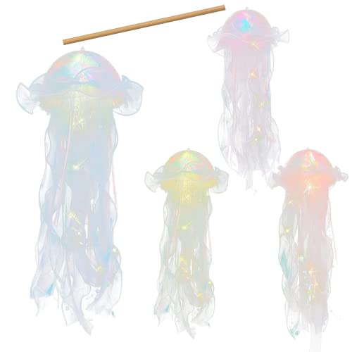 Regalo de niñas original de 4 linternas de medusa decorativas 2