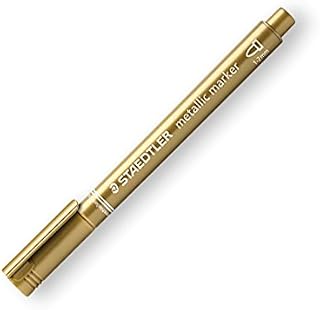 Staedtler Permanent Marker, Round tip, 1-2 mm 1 Marker Silver