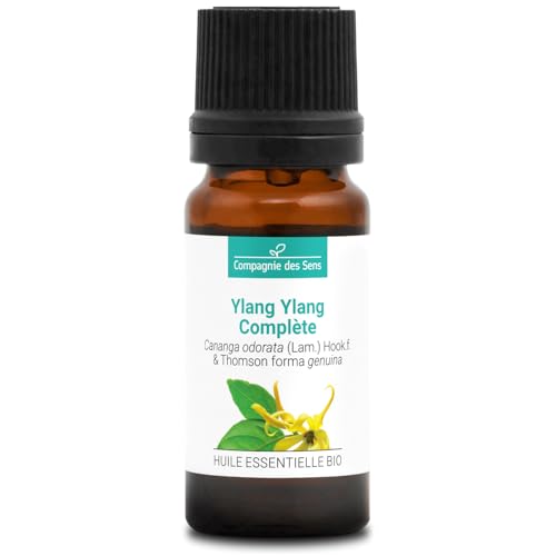 YLANG YLANG COMPLETO BIO - 10mL - Olio Essenziale di Qualità Premium - 100% Puro, Naturale, Garantito ChromaCert® - Chemiotipizzato & Integrale