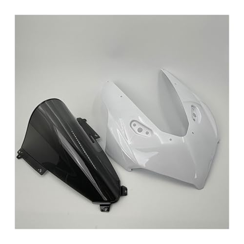 Carénage tête avant pour CFMOTO 675SR et capot de selle arrière moto, coloris blanc et gris