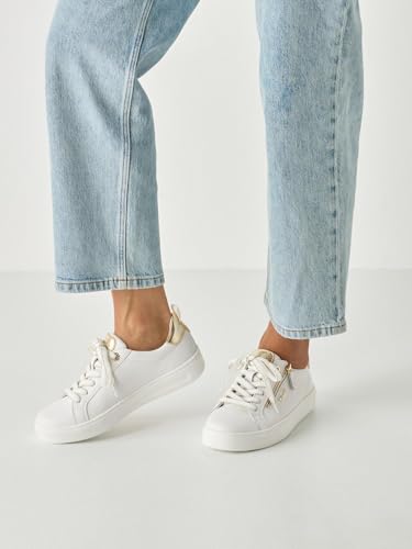 Tamaris Damen Wide Fit Damen Sneaker flach mit Reißverschluss Freizeit, grün (Mint), 37 EU – Ansicht 3