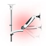 Mithilfe der Halterung kann der Gelenk-Gasfederarm 22,5 Zoll erreichen und die Bildschirmhöhe sowie die bequeme Haltung für effizientes Arbeiten frei gewählt werden