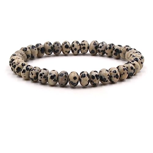 Bracelet en agate 8 mm élastique de 19 cm bijoux élégants pour homme et femme