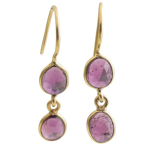 Boucles d'oreilles tourmaline rose pour illuminer vos tenues de soirée et votre quotidien