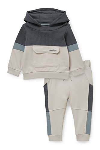 C&A Set Baby Jungen Baumwolle Regular Fit Colour-Blocking beige-melange 62