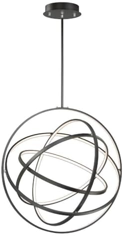 ET2 Gyro II-390W 5 LED Pendant-31.5 Inches Wide by 31.5 inches high-Black Finish