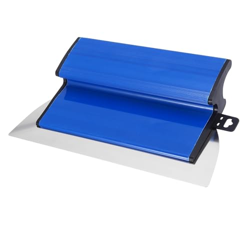 Skimming Blade, 25cm Plastering Spatula Flexible Stainless Steel Drywall Skimming Spatula Speed Skim Plastering Tools with Z Shaped Handle for Smoothing and Concrete Wall