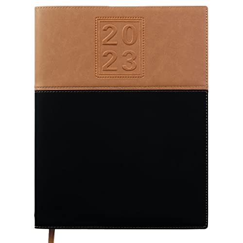 2023 Planner Calendar 8"X10" : Includes 14 Months (Nov 2022 To Dec 2023) / 2023 Weekly Planner/Weekly Agenda/Monthly Calendar Organizer (Black/Brown) #TOP11