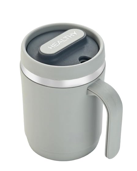 Mocha Ceramic Coffee Mug | Premium Stoneware Cup for Hot & Cold Drinks | Stylish Modern Design for Home & Office | Microwave & Dishwasher Safe – 350 ml (Light-Grey)