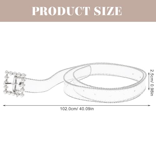 Fashionable Women's Belt Elastic Belt for Jeans Punk Style Rivet Square Buckle Vintage Leather2