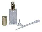 1.7 Ounce (50 ml) Glass Empty Refillable Replacement Perfume or Cologne Bottle with Spray Applicator (EB21)
