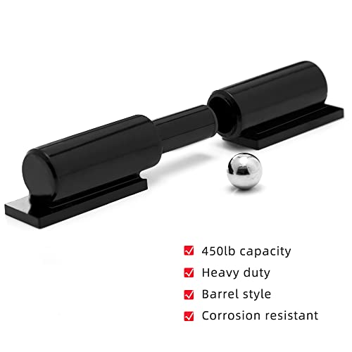 Heavy Duty Gate Hinges 7 Inches - 2 Pack Black Iron Door Hinge Barrel Style 900 Lbs Capacity for Swing Door Trailer Ramp Gate - Weld On Install by Pixplex - Image 3