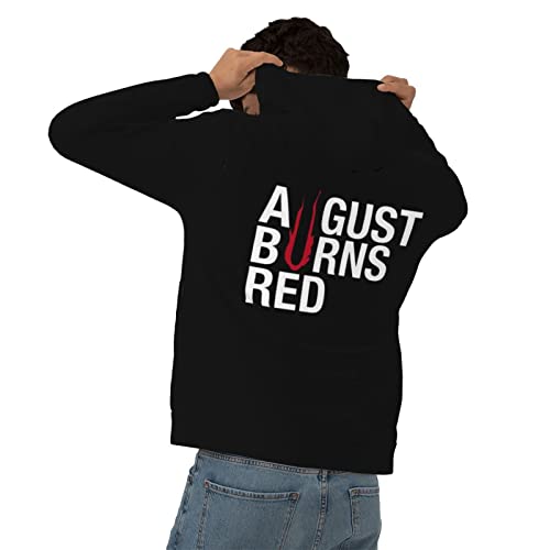 XENITE August Music Burns Red Logo Men's Hoodies Pattern Pullover Hooded Sweatshirt Streetwear Hooded Tops4