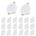 Randaco Faretti LED da Incasso per Cartongesso, 5W 400LM Downlight, Bianco Caldo 3200K Lampada da incasso, Diametro Del Buco 75mm 20 Pack