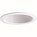 Nora Lighting NTP-31 Stepped Baffle Recessed Lighting Trim, White