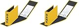 Pagna Bankordner Basic Colors (Ordner Kontoauszüge) gelb (Packung mit 2)