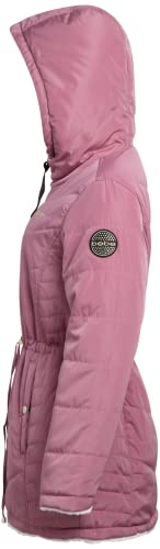 Bebe Women's Winter Coat – Reversible Faux Fur Lined Anorak Parka Puffer Jacket (S-Xl), Size Large, Dark Dusty Rose/Cream #TOP4