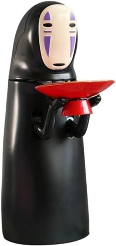 Ｗａｈａｔａｒカオナシ 顔なしコイン貯金箱, 貯金箱,おもしろグッズ自動で食べる 充電可能 子供 面白い 誕生日プレゼント ギフト 1個(電池型)のサムネイル