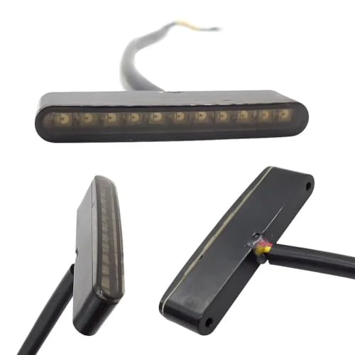 Feu de frein moto LED universel stop et plaque d'immatriculation