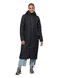 Hauptmaterialien recycelt Jack Wolfskin Damen Kyoto Coat, Schwarz, M EU