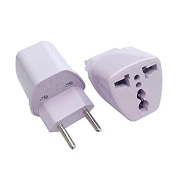 Adaptador De Tomada Universal Padrão Europeu UK Para Brasileiro Bivolt 10a Benjamin Internacional Com Plug Nacional Portátil Para Viagens Preto E Branco LINHA PREMIUM DUPIN (BRANCO)