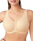 Wacoal Women's Full Support Underwire Sport Bra, Sand, 32C