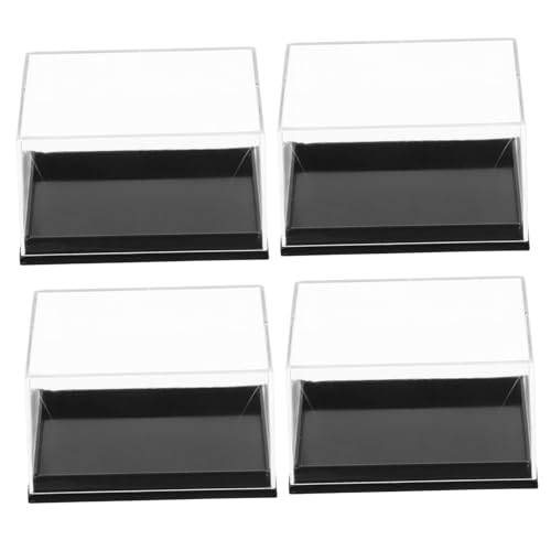 FUNOMOCYA 12 Pcs Display Case Sample Boxes Jewellery Tray Display Cabinet Bulk Mineral Storage Mineral Sample Case Mineral Specimen Display Boxes Mineral Display Specimen Boxes Plastic