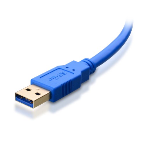 I-Ever 3 Foot Usb 3.0 Type A Male To Micro B Male 24/28Awg Cable, Blue #TOP3